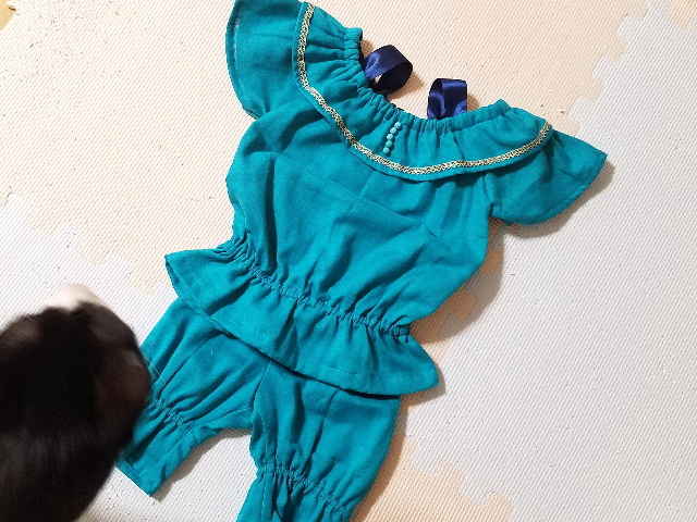 ジャスミン姫の衣装を子供に手作り おすすめの無料型紙と布と作り方 まめメモ Diyのこととか卵巣がんのこととか