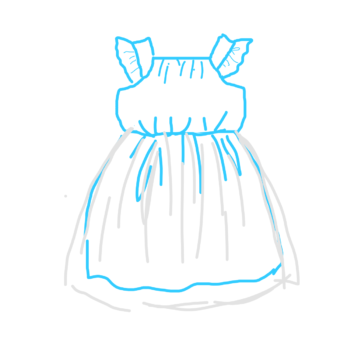 アナ雪エルサのドレスを子供サイズでハンドメイド 型紙と作り方と完成画像 まめメモ Diyのこととか卵巣がんのこととか